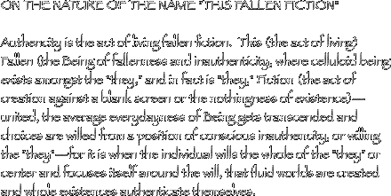 ON THE NATURE OF THE