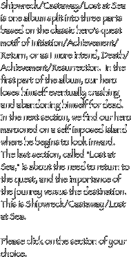 Shipwreck/Castaway/Lost at Sea is one